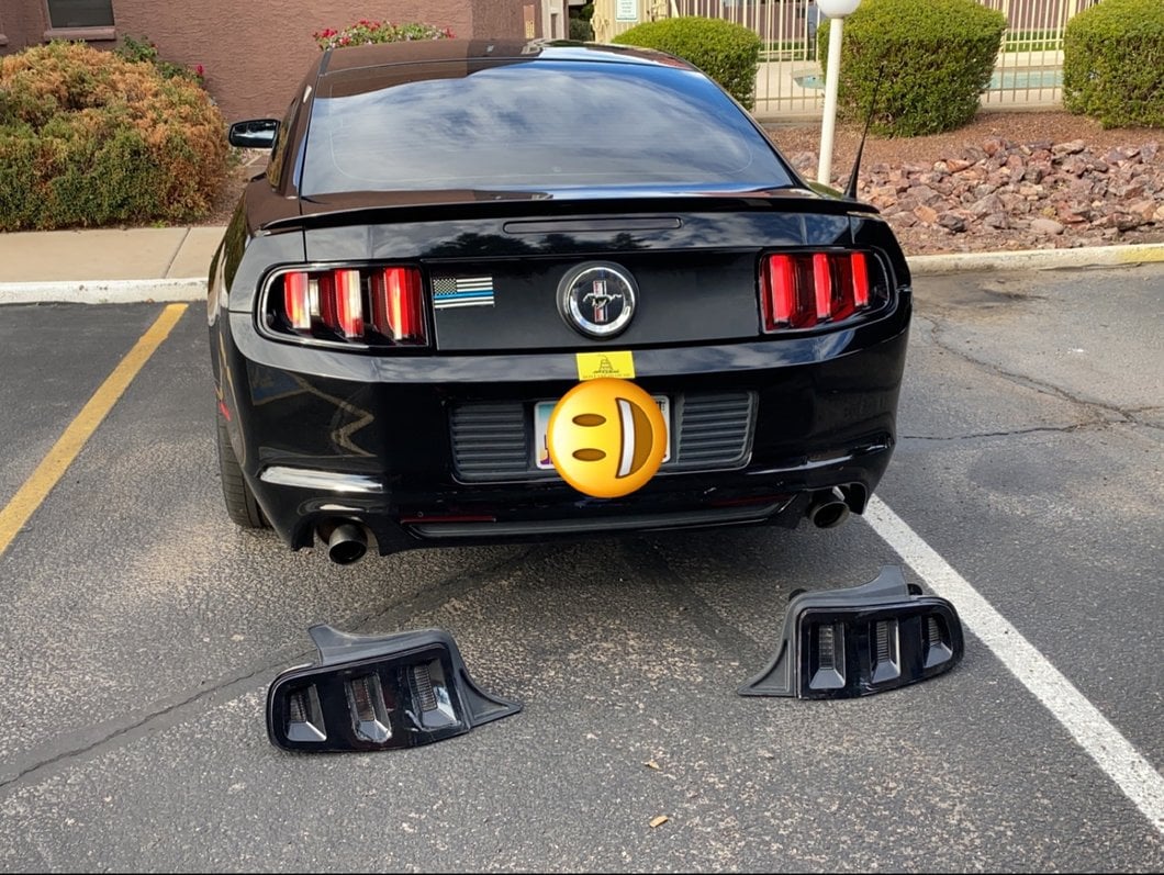 Raxiom Vector V2 Tail Lights; Black Housing; Clear Lens (13-14 Mustang)
