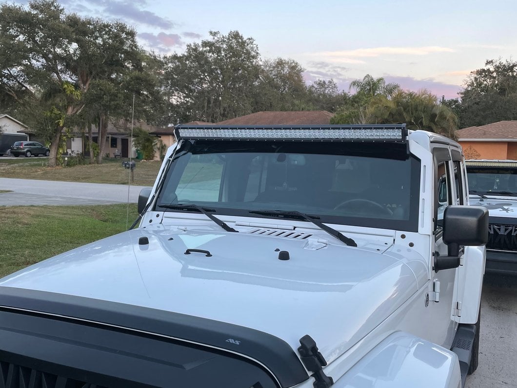 Raxiom Axial Series 50-Inch Dual Row LED Light Bar; Combo Beam (Universal; Some Adaptation May Be Required)