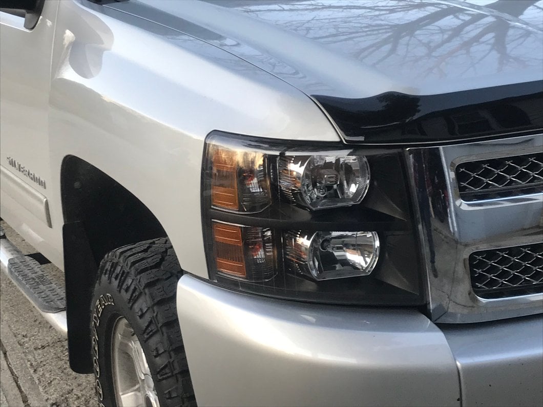 Raxiom Euro Headlights; Black Housing; Clear Lens (07-13 Silverado 1500)