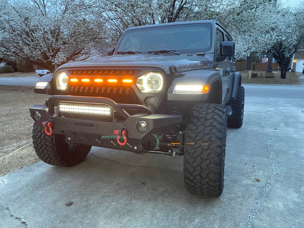 Raxiom Axial Series LED Headlights; Black Housing; Clear Lens (18-25 Jeep Wrangler JL)