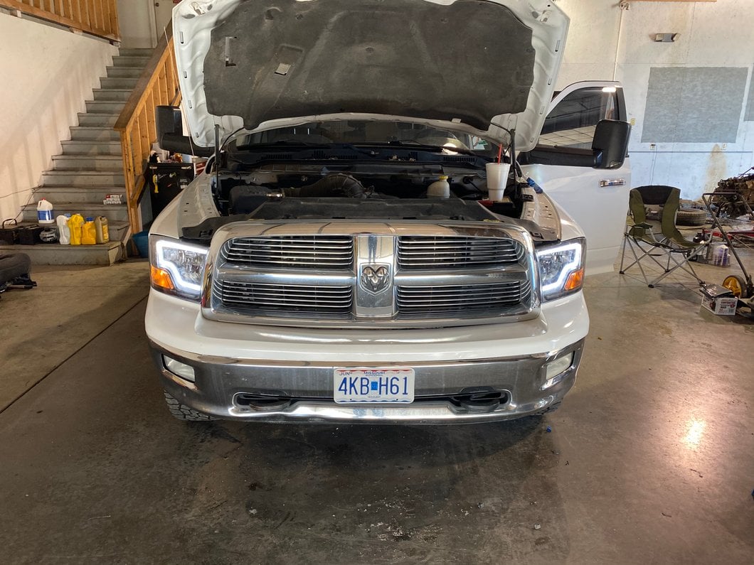 Raxiom LED Bar Headlights; Black Housing; Clear Lens (09-18 RAM 1500 w/ Factory Halogen Non-Projector Headlights)
