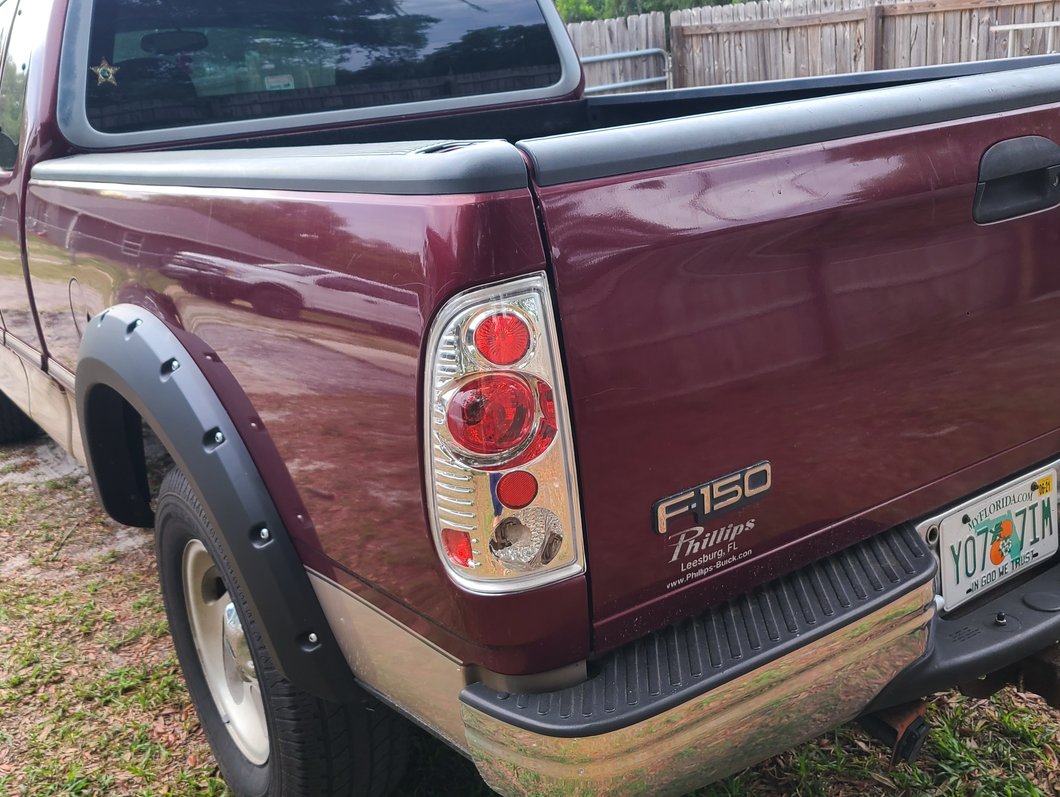 Raxiom Axial Series Version 2 Tail Lights; Chrome Housing; Red/Clear Lens (97-03 F-150 Styleside)