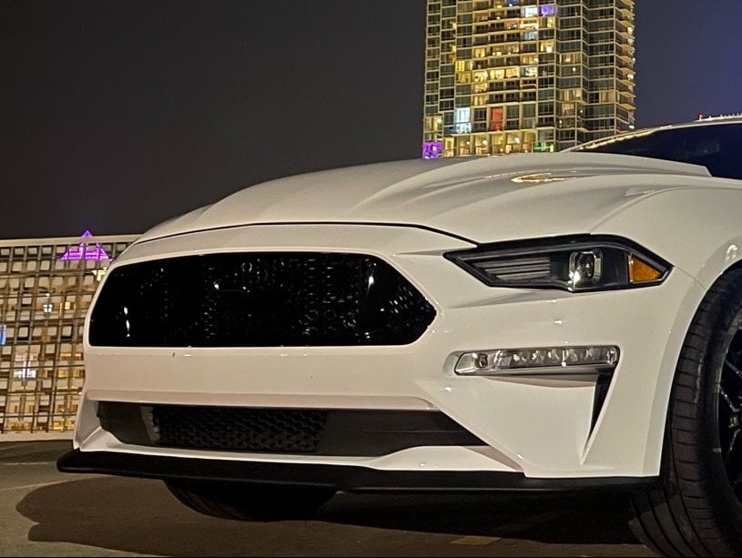 Raxiom LED Projector Headlights; Black Housing; Clear Lens (18-23 Mustang GT, EcoBoost)