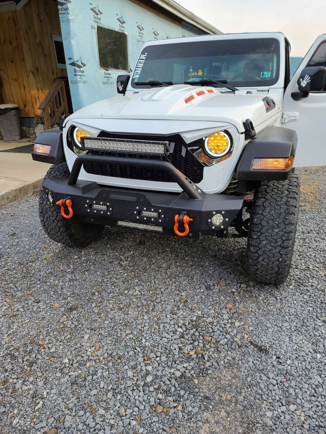 Raxiom Axial Series 7-Inch Spider LED Headlights with Headlight Adapter; Chrome Housing; Clear Lens (18-25 Jeep Wrangler JL)
