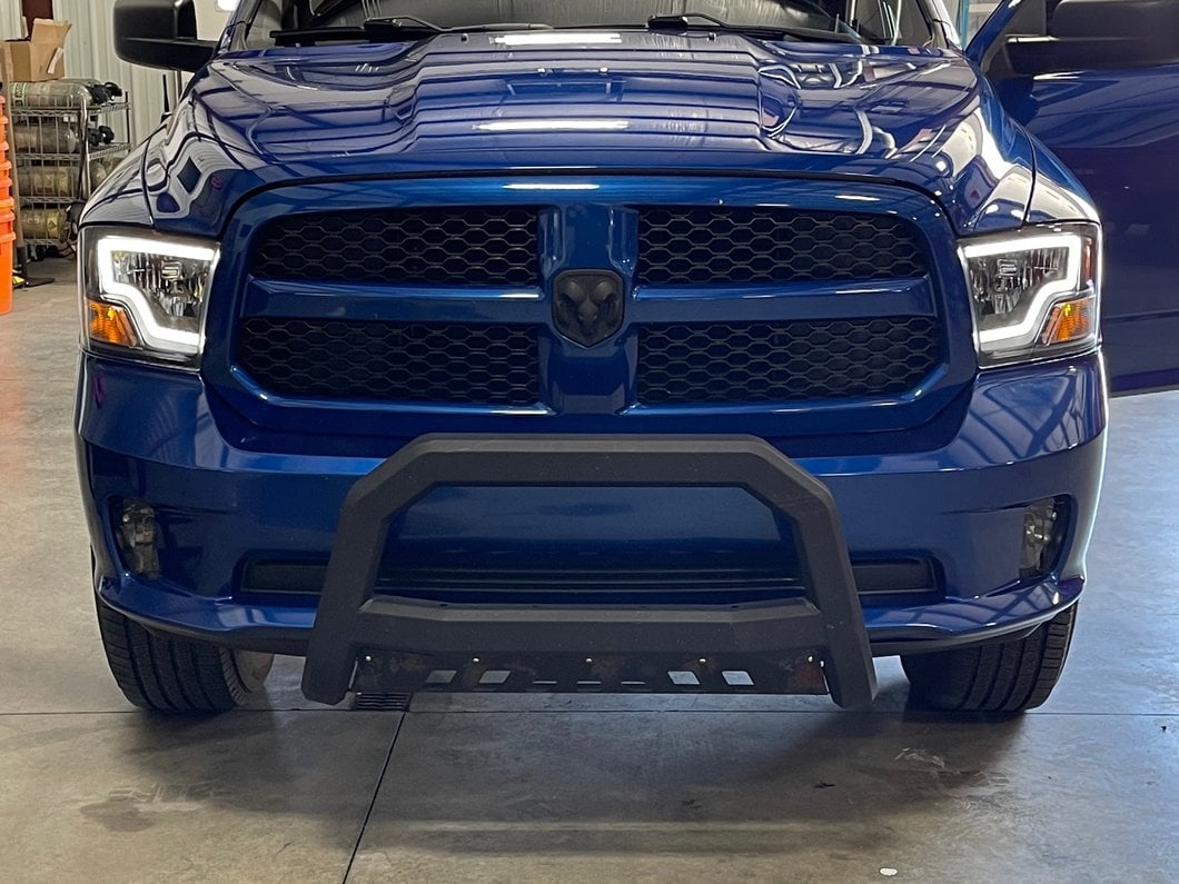 Raxiom LED Bar Headlights; Black Housing; Clear Lens (09-18 RAM 1500 w/ Factory Halogen Non-Projector Headlights)