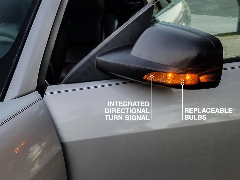 Raxiom Directional Sideview Mirrors with Turn Signals (05-09 Mustang)
