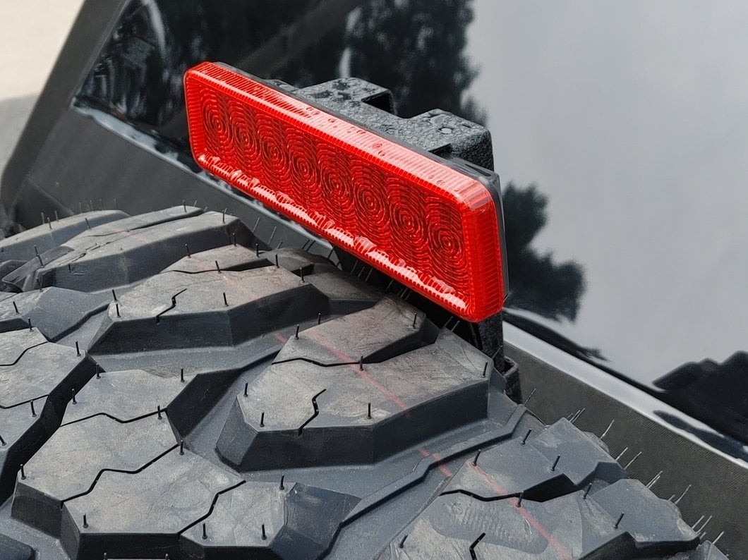 Raxiom Axial Series Hyper Flash LED Third Brake Light; Red (07-18 Jeep Wrangler JK)