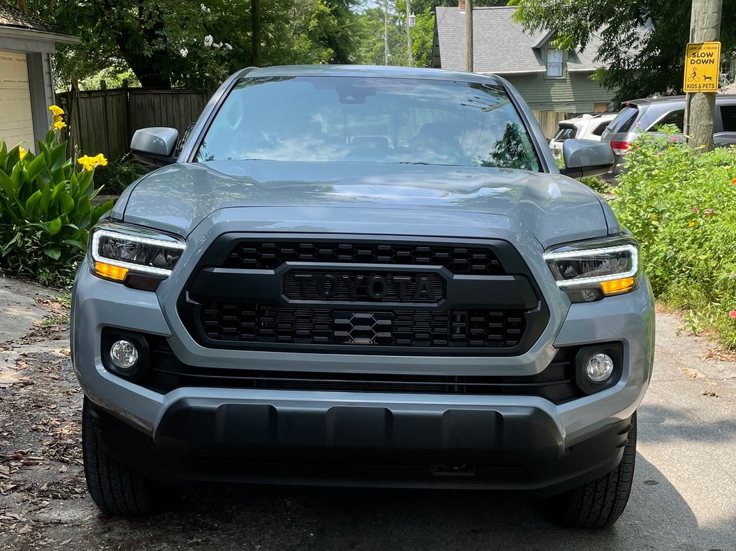 Raxiom LED Headlights; Black Housing; Clear Lens (16-23 Tacoma w/ Factory Halogen DRL)