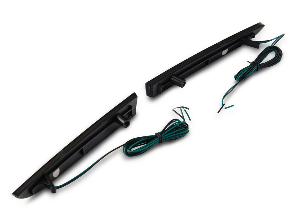 Raxiom Axial Series LED Rear Diffuser Marker Lights; Smoked (16-18 Camaro)