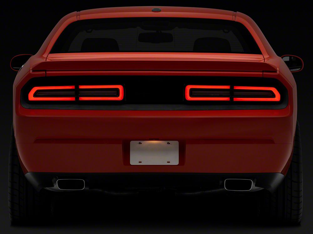 Raxiom LED Tail Lights; Black Housing; Red Lens (08-14 Challenger)