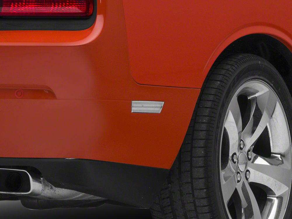 Raxiom Axial Series LED Side Marker Lights; Clear (08-14 Challenger)