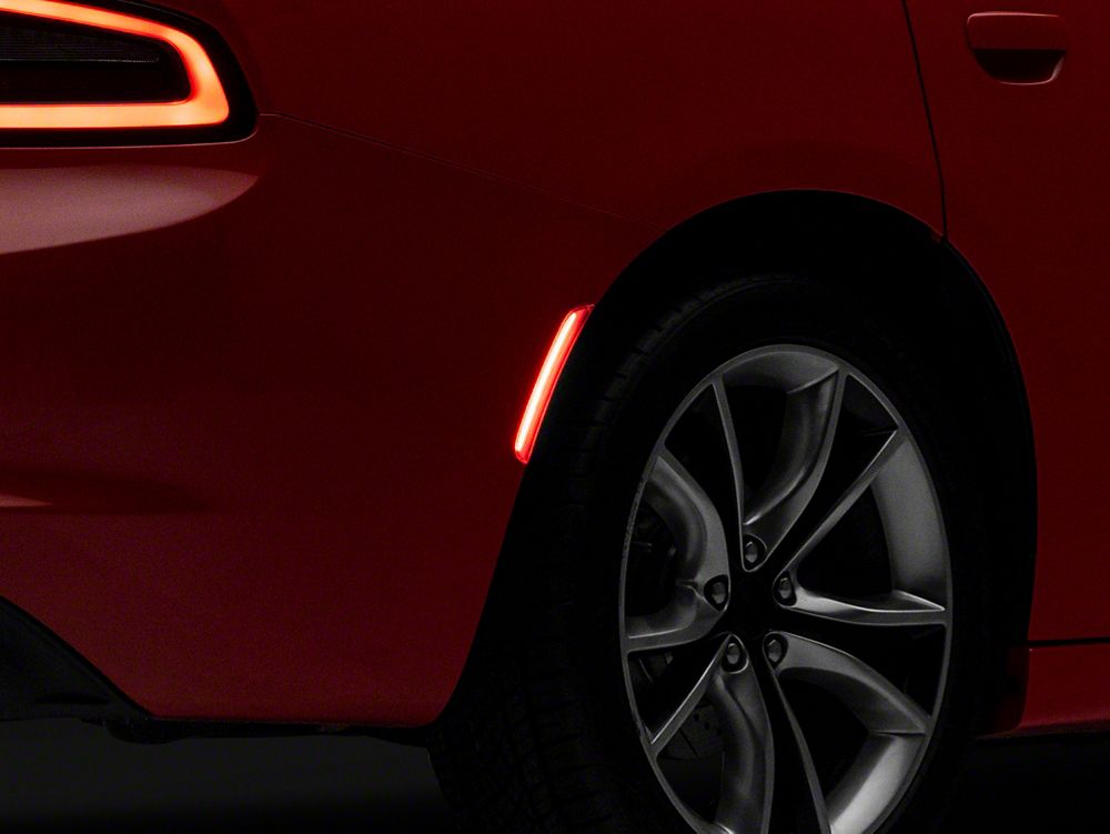 Raxiom Axial Series LED Side Marker Lights; Clear (15-23 Charger, Excluding Widebody)