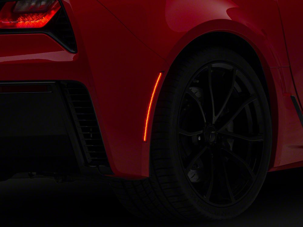 Raxiom Axial Series LED Side Markers; Smoked (14-19 Corvette C7)