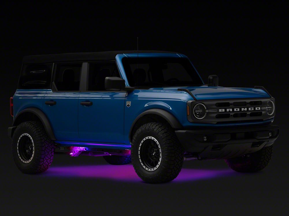 Raxiom Axial Series Multi-Color Underbody Rock Light Kit with Bluetooth Remote (Universal; Some Adaptation May Be Required)