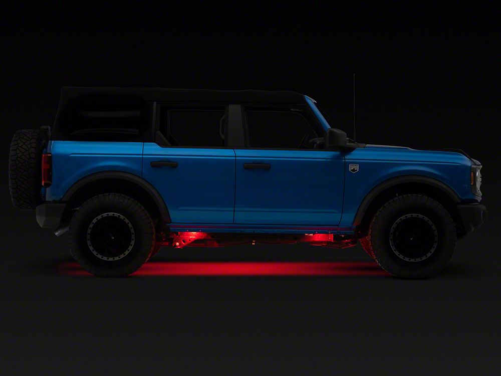 Raxiom Axial Series Multi-Color Underbody Rock Light Kit with Bluetooth Remote (Universal; Some Adaptation May Be Required)