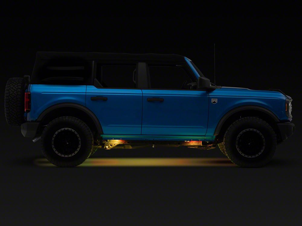 Raxiom Axial Series Multi-Color Underbody Rock Light Kit with Bluetooth Remote (Universal; Some Adaptation May Be Required)