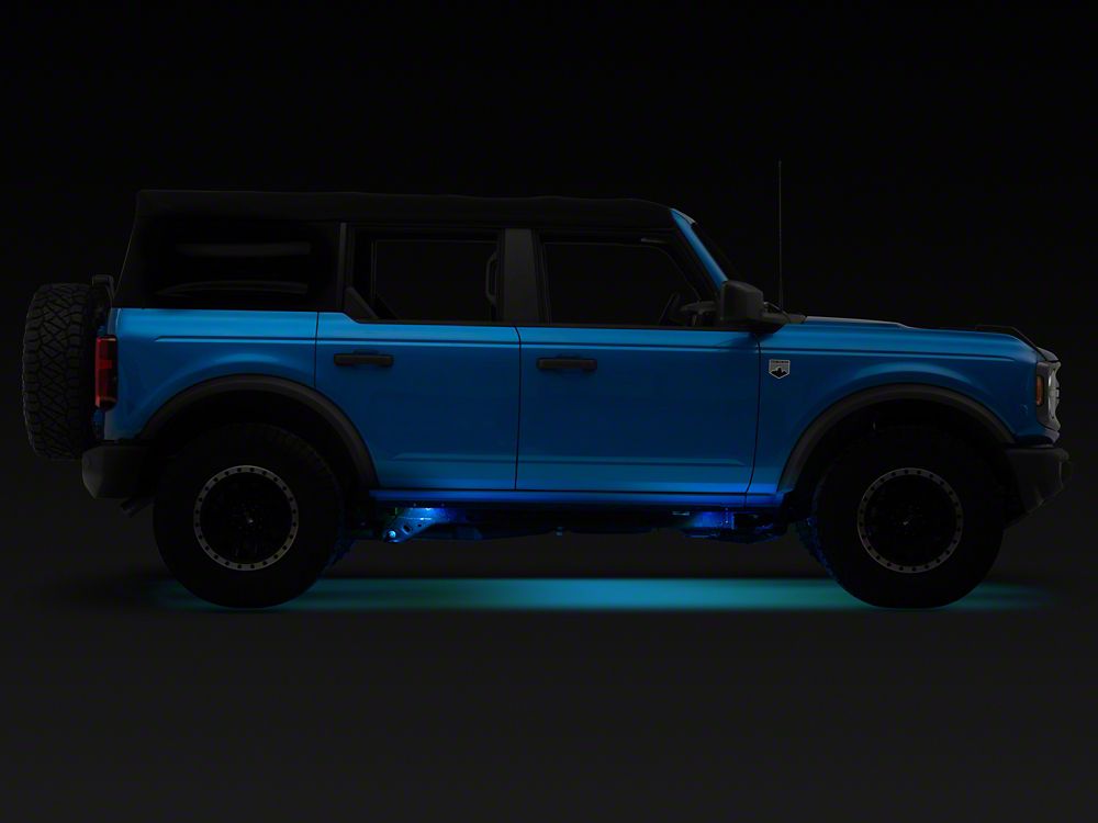 Raxiom Axial Series Multi-Color Underbody Rock Light Kit with Bluetooth Remote (Universal; Some Adaptation May Be Required)