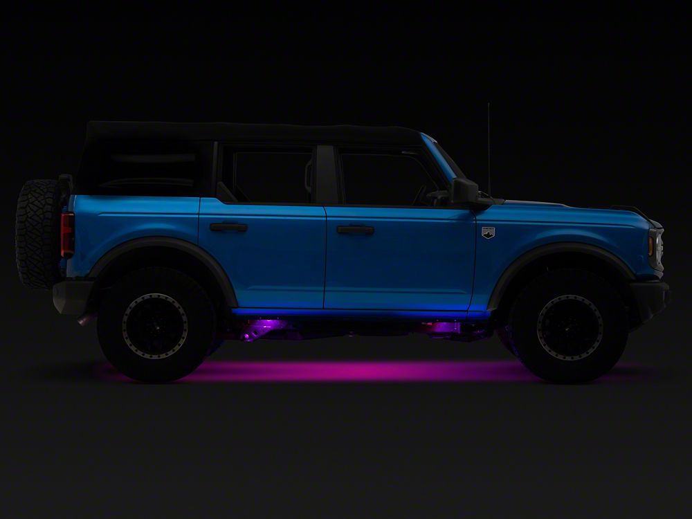 Raxiom Axial Series Multi-Color Underbody Rock Light Kit with Bluetooth Remote (Universal; Some Adaptation May Be Required)