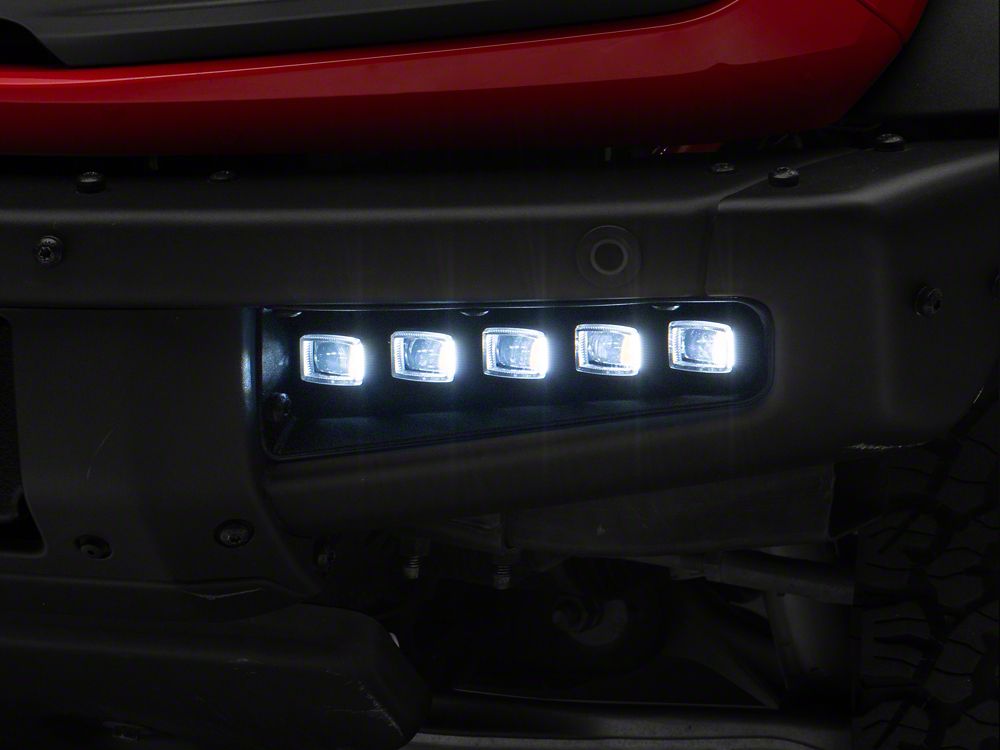 Raxiom 5-LED Fog Lights (21-25 Bronco w/ Modular Front Bumper, Excluding Raptor)