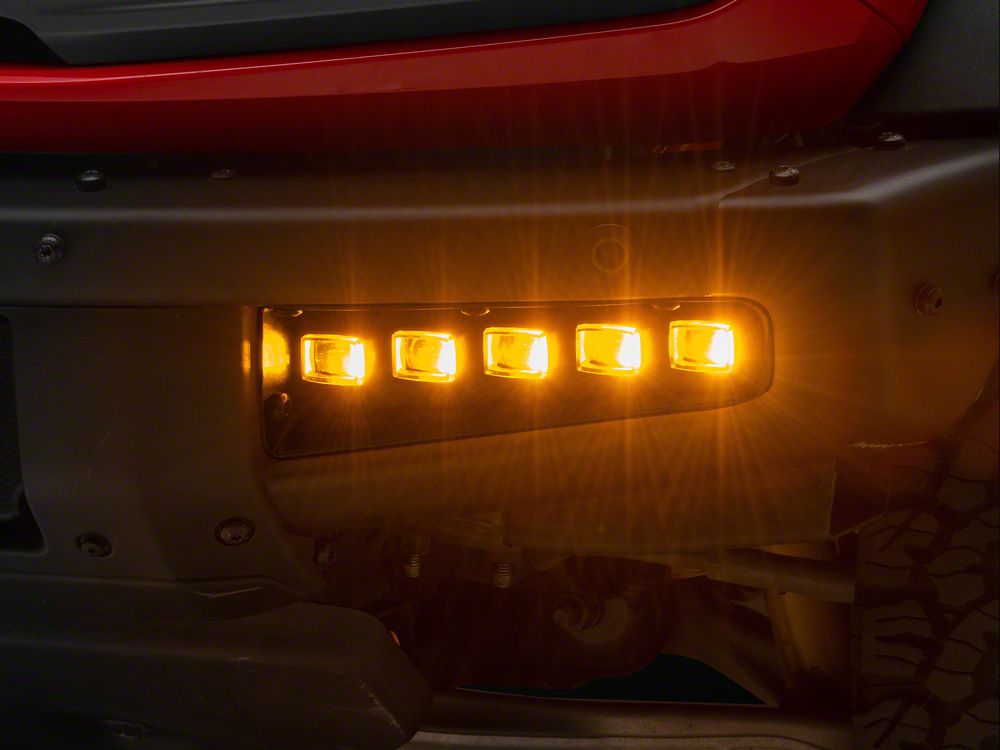 Raxiom 5-LED Fog Lights (21-25 Bronco w/ Modular Front Bumper, Excluding Raptor)