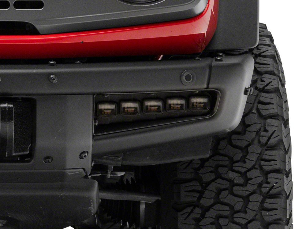 Raxiom 5-LED Fog Lights (21-25 Bronco w/ Modular Front Bumper, Excluding Raptor)