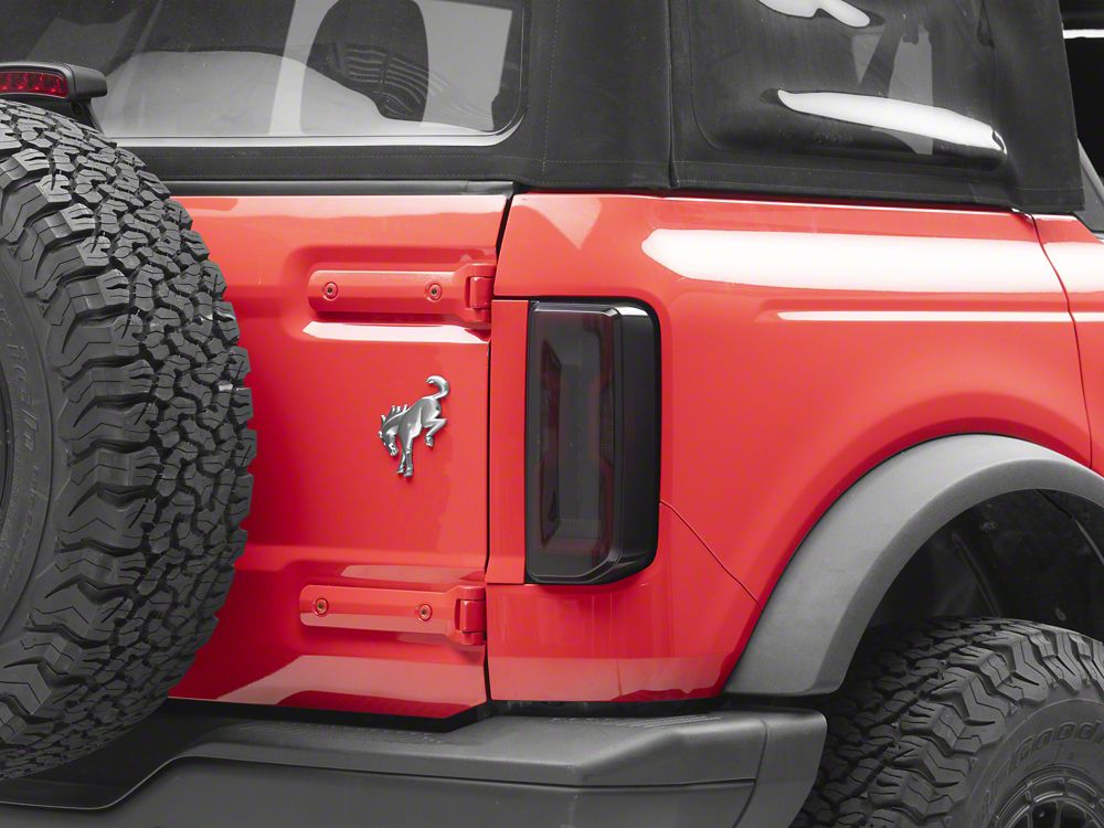 Raxiom Axial Series LED Tail Lights; Black Housing; Smoked Lens (21-25 Bronco w/ Factory Halogen Tail Lights)
