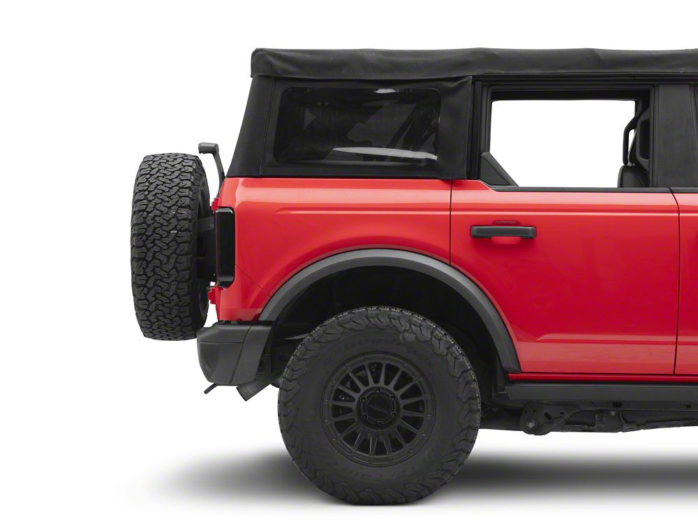 Raxiom Axial Series LED Tail Lights; Black Housing; Smoked Lens (21-25 Bronco w/ Factory Halogen Tail Lights)
