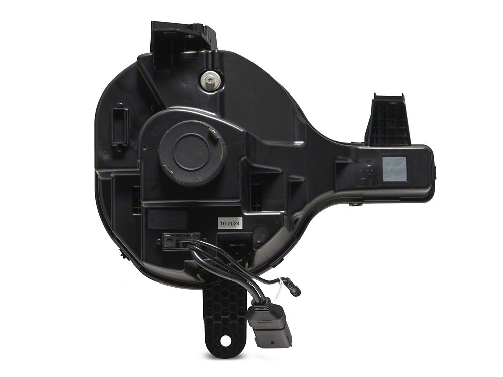 Raxiom LED Halo Headlights with Amber Backlight; Black Housing; Clear Lens (21-25 Bronco)