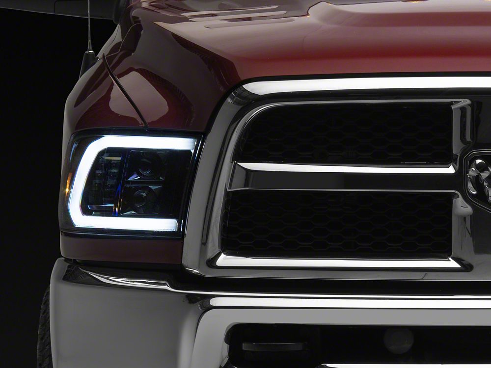 Raxiom LED Halo Surround Headlights; Black Housing; Clear Lens (10-18 RAM 2500)