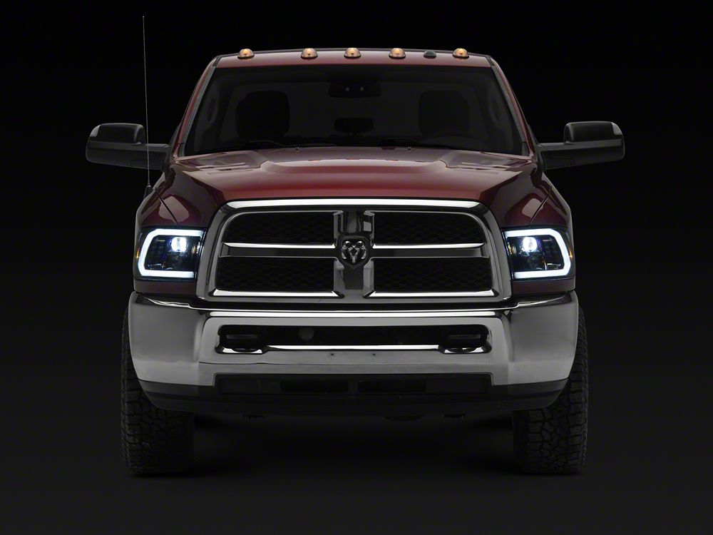 Raxiom LED Halo Surround Headlights; Black Housing; Clear Lens (10-18 RAM 2500)