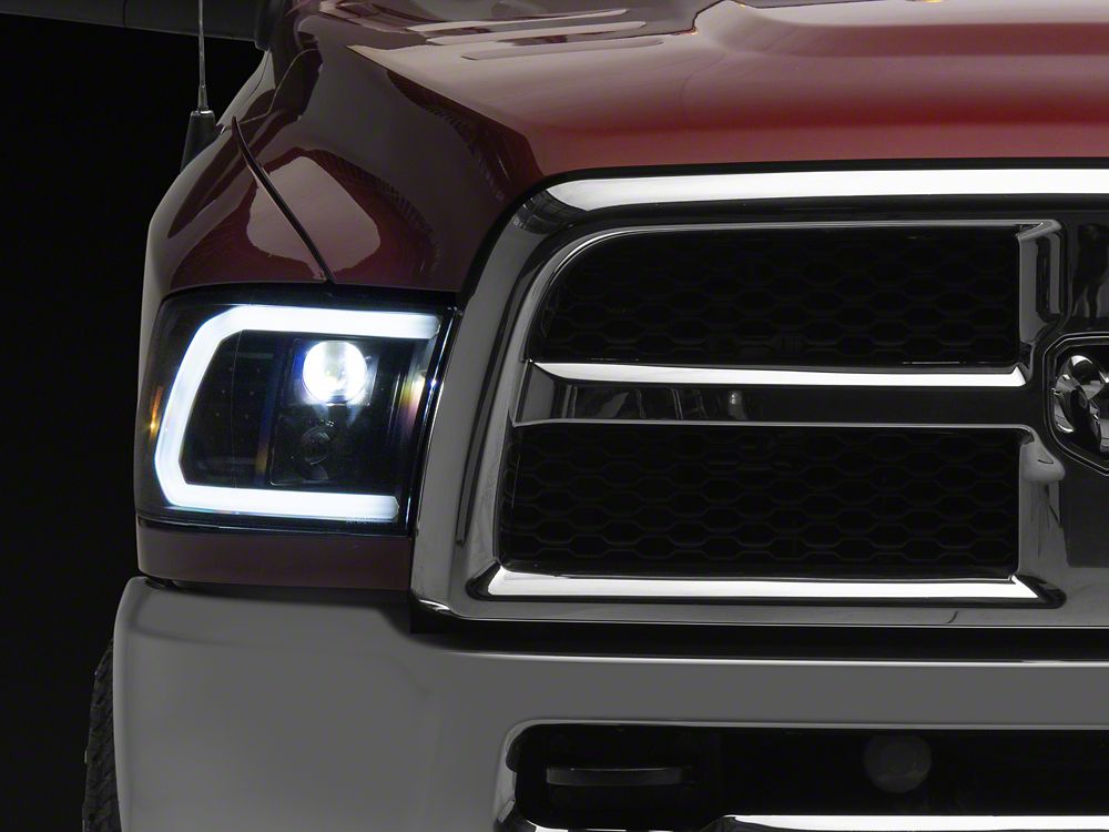 Raxiom LED Halo Surround Headlights; Black Housing; Clear Lens (10-18 RAM 2500)