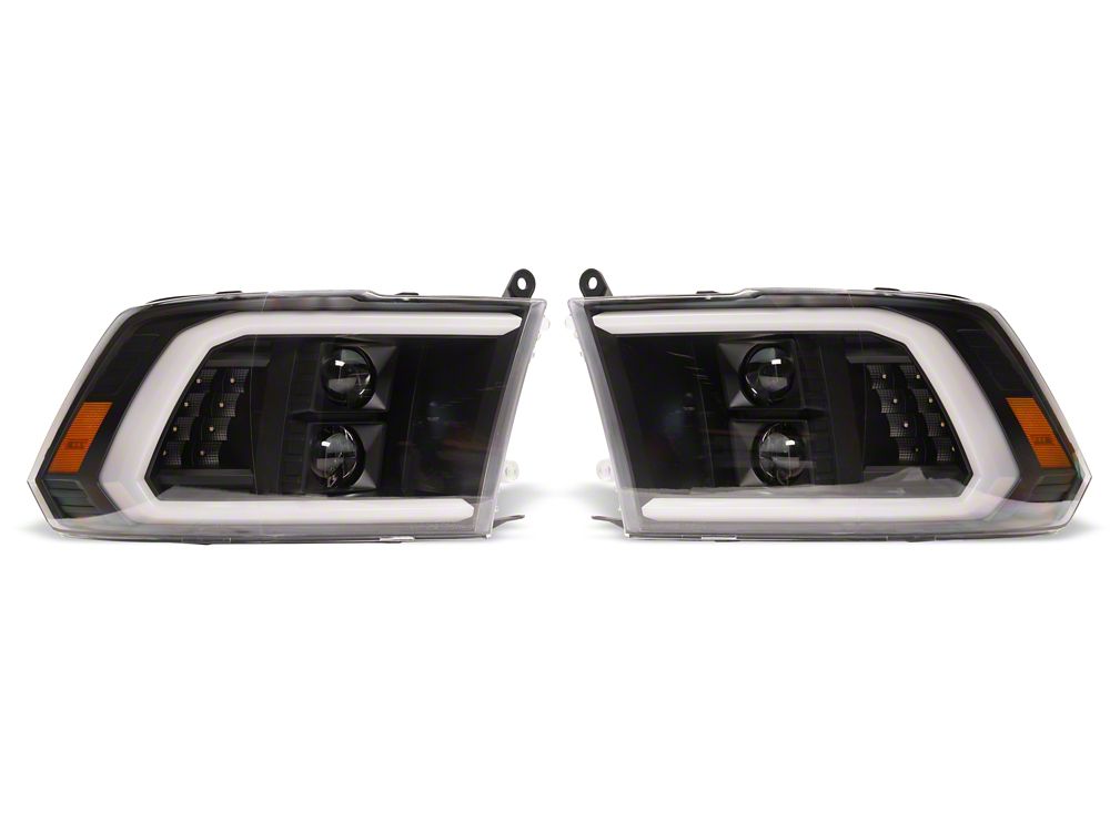 Raxiom LED Halo Surround Headlights; Black Housing; Clear Lens (10-18 RAM 2500)