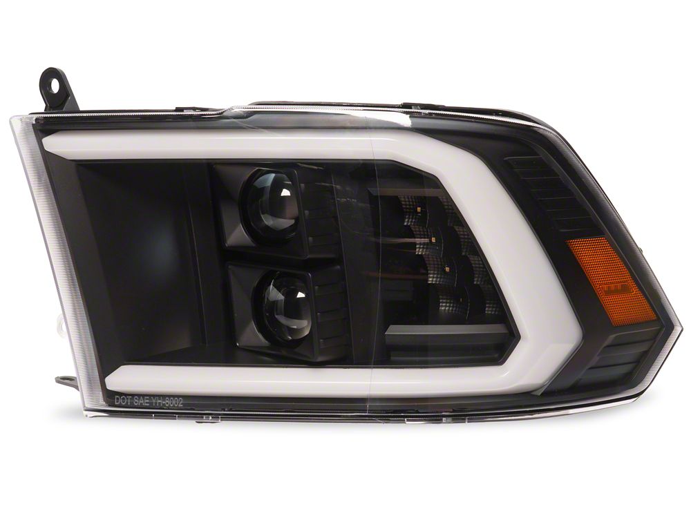 Raxiom LED Halo Surround Headlights; Black Housing; Clear Lens (10-18 RAM 2500)