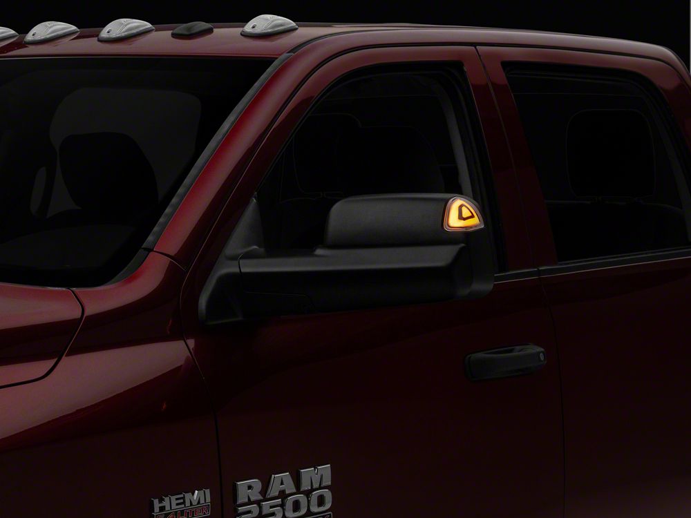 Raxiom Axial Series LED Mirror Turn Signal for OE 2-Pin Mirrors; Clear (10-18 RAM 2500)