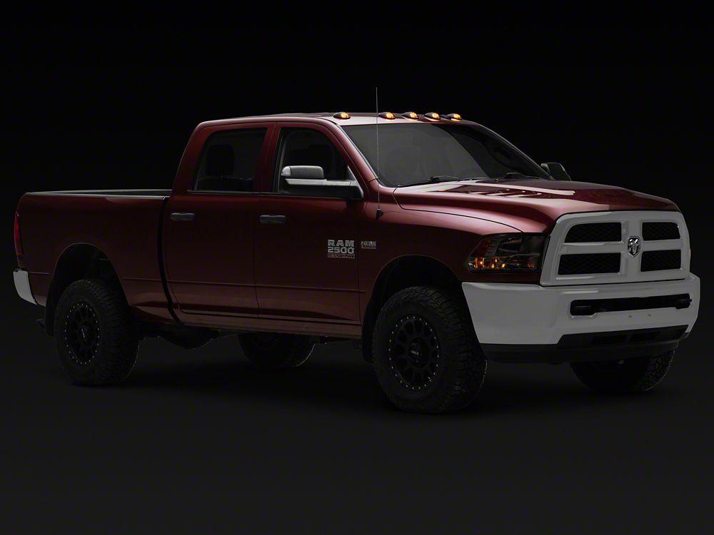 Raxiom Axial Series LED Cab Roof Clearance Lighting; Amber; Clear Lens (03-18 RAM 2500 w/ Factory Clearance Lights)