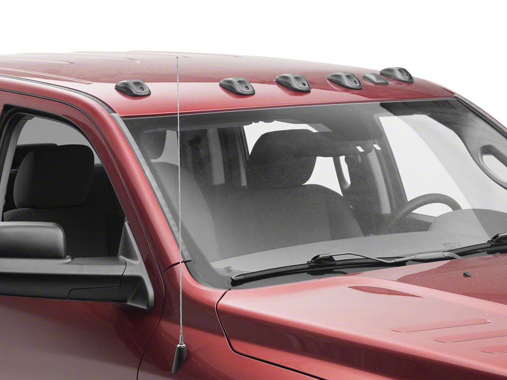 Raxiom Axial Series LED Cab Roof Clearance Lighting; White; Smoked Lens (03-18 RAM 2500 w/ Factory Clearance Lights)
