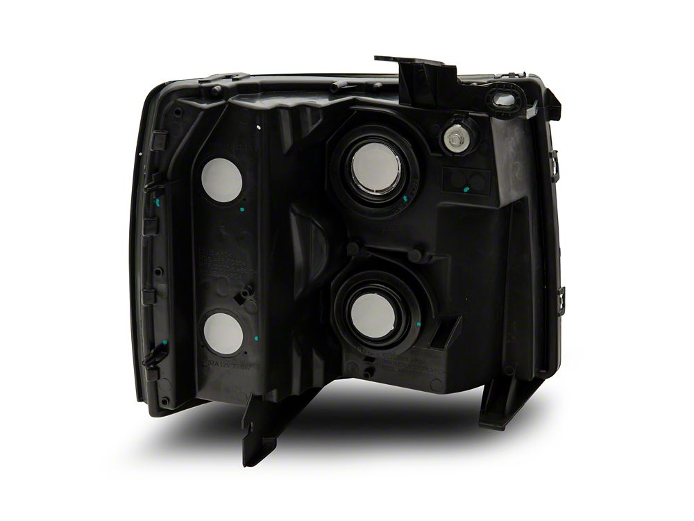 Raxiom Axial Series OEM Style Replacement Headlights; Chrome Housing; Smoked Lens (07-14 Silverado 2500 HD)