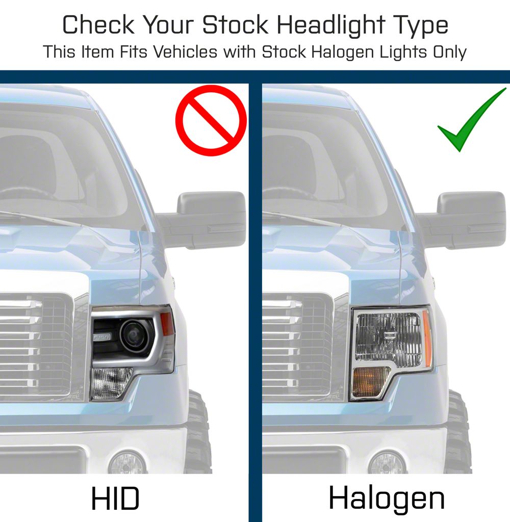 Raxiom Axial Series Black Projector Headlights w/ CCFL Halo (09-14 w/o Factory HID)