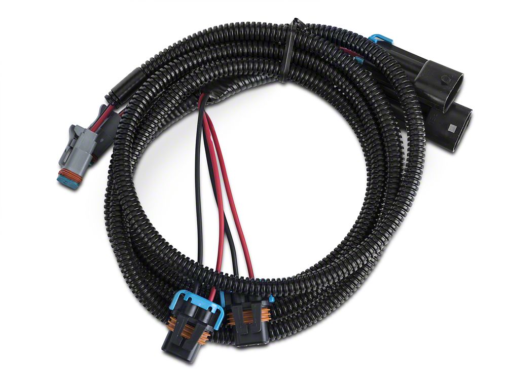 Raxiom Axial Series H10 Fog Light Dual Wire Harness Adapter Set (07-09 Jeep Wrangler JK)