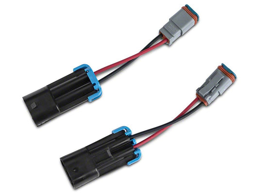 Raxiom Axial Series H10 to Deutsch Fog Light Wire Harness Adapter Kit (07-09 Jeep Wrangler JK)