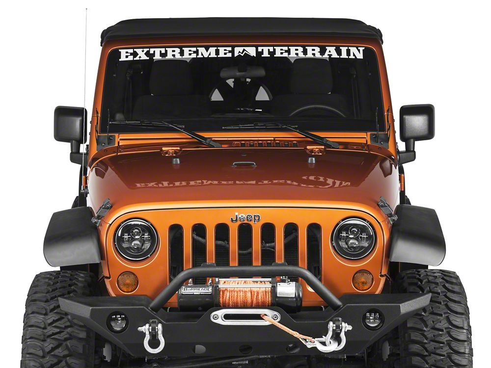 Raxiom Windshield Mounted Dual Light Brackets (07-18 Jeep Wrangler JK)