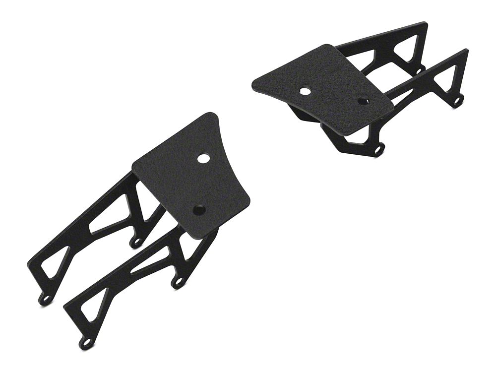 Raxiom Windshield Mounted Dual Light Brackets (07-18 Jeep Wrangler JK)