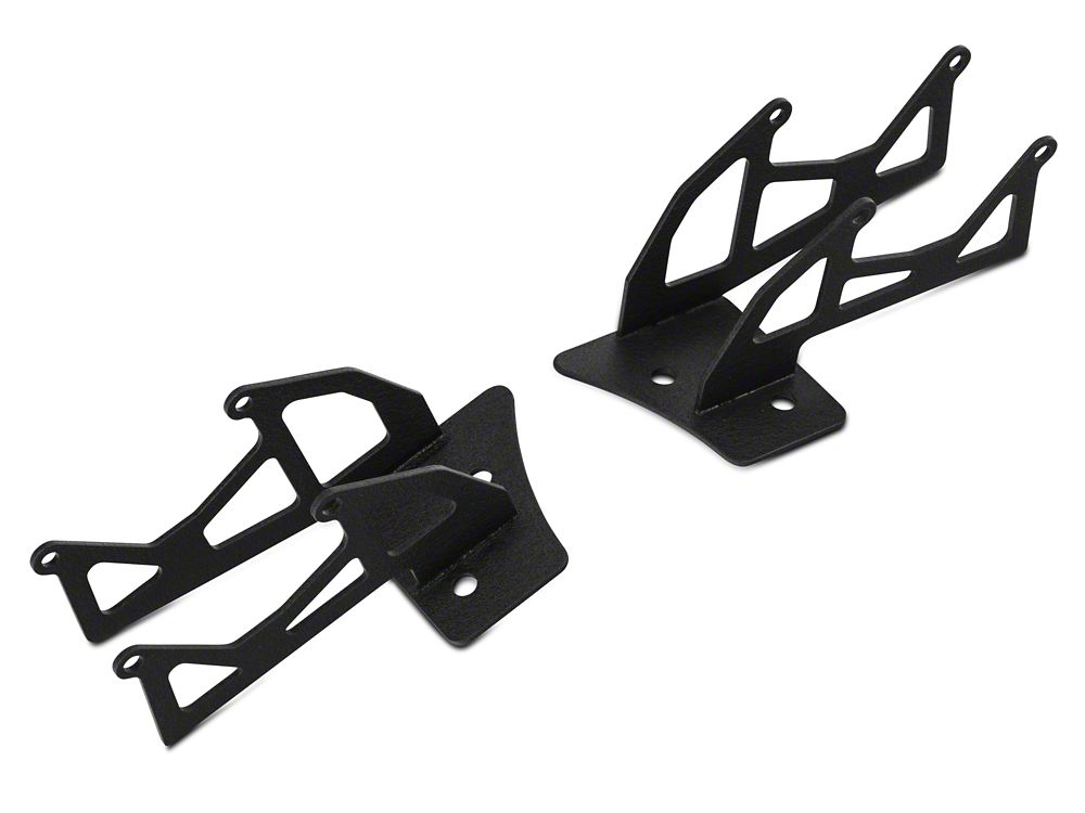 Raxiom Windshield Mounted Dual Light Brackets (07-18 Jeep Wrangler JK)