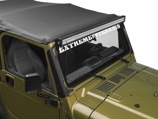 Raxiom 50-Inch LED Light Bar Windshield Mount (97-06 Jeep Wrangler TJ)