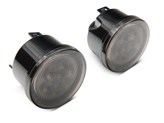 Raxiom Axial Series LED Amber Turn Signals; Smoked (07-18 Jeep Wrangler JK)