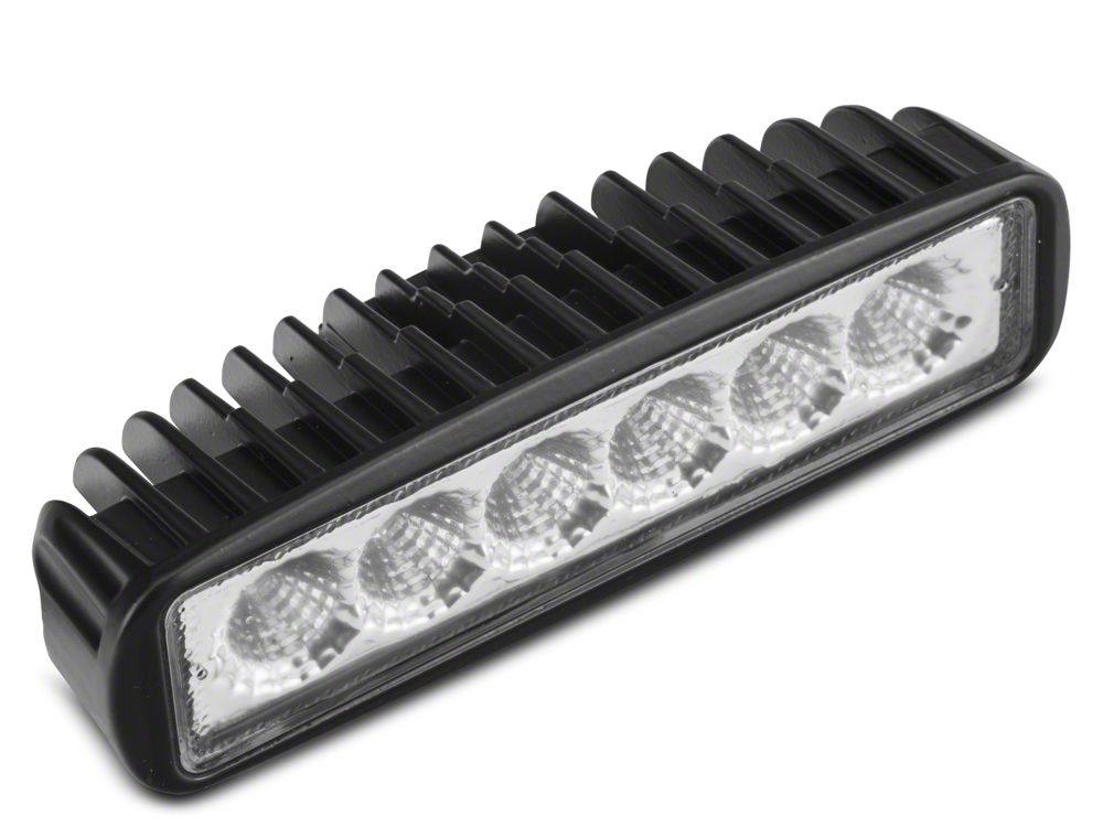 Raxiom 6-Inch Slim 6-LED Off-Road Light; Flood Beam (Universal; Some Adaptation May Be Required)