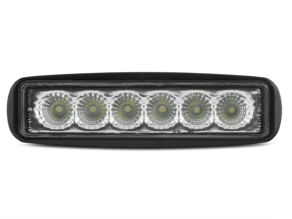 Raxiom 6-Inch Slim 6-LED Off-Road Light; Flood Beam (Universal; Some Adaptation May Be Required)