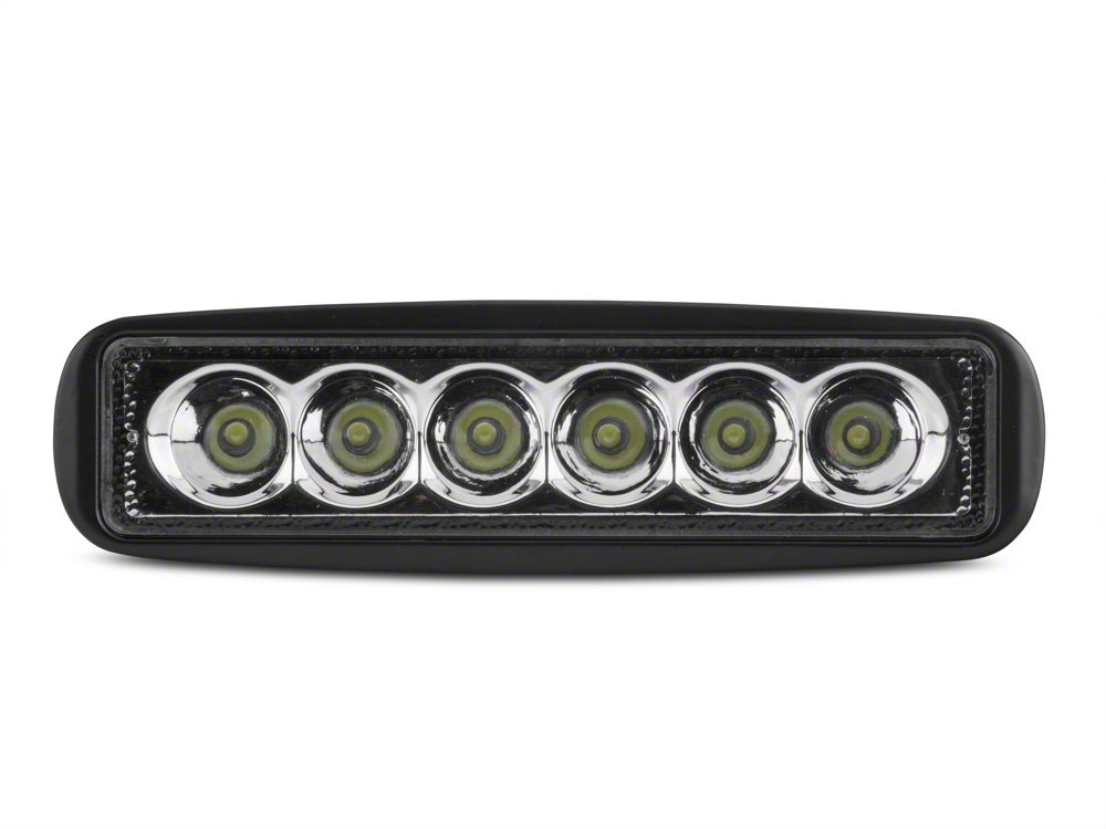 Raxiom 6-Inch Slim 6-LED Off-Road Light; Spot Beam (07-25 Jeep Wrangler JK & JL)