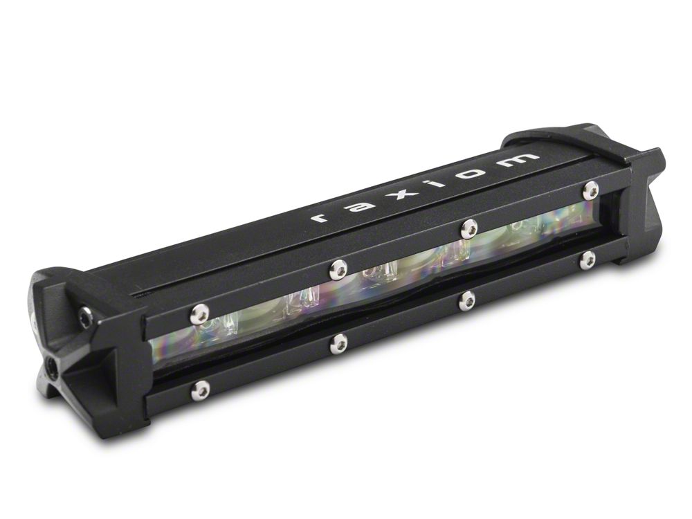 Raxiom 8-Inch Super Slim Single Row LED Light Bar; Spot/Spread Combo Beam (Universal; Some Adaptation May Be Required)