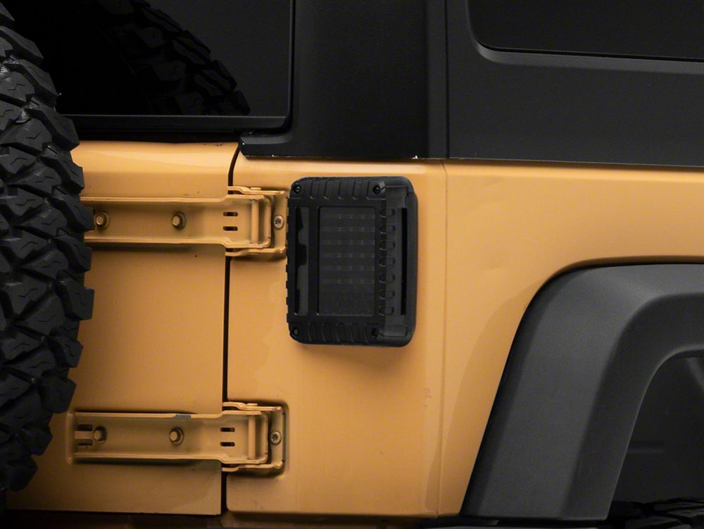 Raxiom LED Tail Lights; Black Housing; Smoked Lens (07-18 Jeep Wrangler JK)